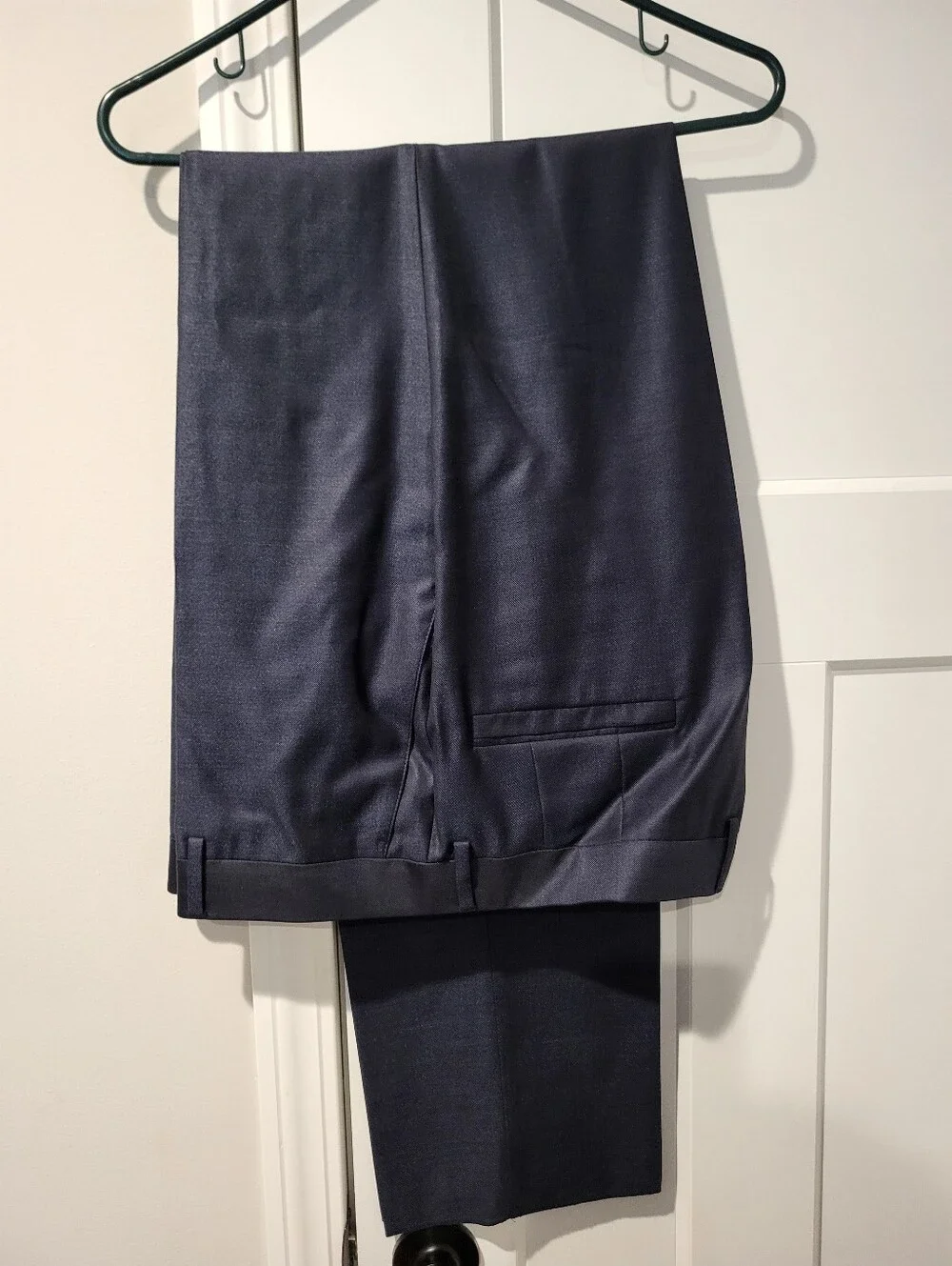 Versace Men's Dark Navy Double-Breasted Suit Jacket & Pants Set Size 58
